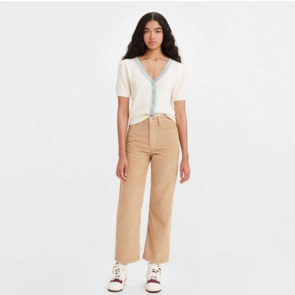 Levi's Ribcage Straight Ankle Corduroy Jeans Sz 27